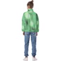 Green Vibrant Abstract No4 Kids  Half Zip Hoodie View2