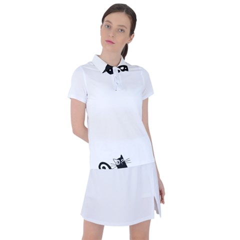 Cats Pattern Example Women s Polo Tee by Littlebird