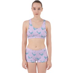 Narwales Stars  Pattern Pink Work It Out Gym Set by Littlebird