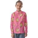 Cookies Pattern Pink Kids  Long Sleeve Shirt View1