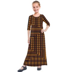 Gradient Kids  Quarter Sleeve Maxi Dress by Sparkle