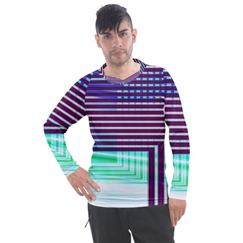 Gradient Men s Pique Long Sleeve Tee by Sparkle