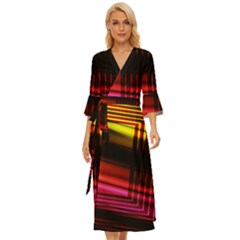 Gradient Midsummer Wrap Dress by Sparkle