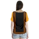 Gradient V-Neck Flutter Sleeve Top View2