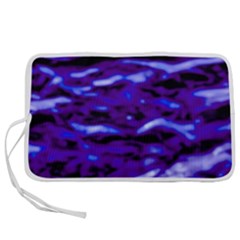 Purple  Waves Abstract Series No2 Pen Storage Case (m) by DimitriosArt