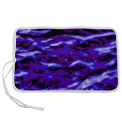 Purple  Waves Abstract Series No2 Pen Storage Case (l) by DimitriosArt