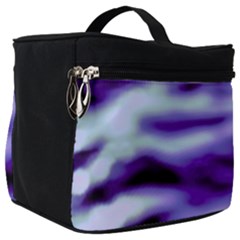 Purple  Waves Abstract Series No3 Make Up Travel Bag (big) by DimitriosArt