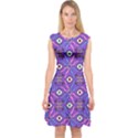 Abstract Illustration With Eyes Capsleeve Midi Dress View1