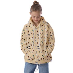 Festive Champagne Kids  Oversized Hoodie by SychEva