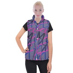 3d Lovely Geo Lines Women s Button Up Vest by Uniqued