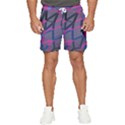 3d Lovely Geo Lines Men s Runner Shorts View1