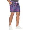 3d Lovely Geo Lines Men s Runner Shorts View2