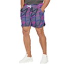 3d Lovely Geo Lines Men s Runner Shorts View3