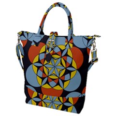 Abstract Pattern Geometric Backgrounds   Buckle Top Tote Bag by Eskimos