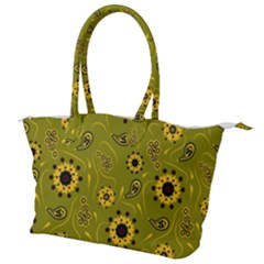 Floral Pattern Paisley Style  Canvas Shoulder Bag by Eskimos