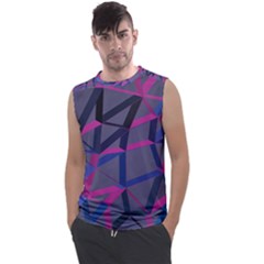 3d Lovely Geo Lines Men s Regular Tank Top by Uniqued