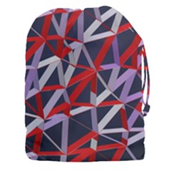 3d Lovely Geo Lines Vii Drawstring Pouch (3xl) by Uniqued