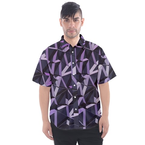 3d Lovely Geo Lines Vi Men s Short Sleeve Shirt by Uniqued