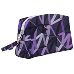 3d Lovely Geo Lines Vi Wristlet Pouch Bag (large) by Uniqued