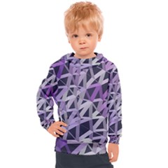 3d Lovely Geo Lines  Iv Kids  Hooded Pullover by Uniqued