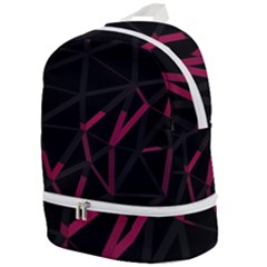 3d Lovely Geo Lines Viii Zip Bottom Backpack by Uniqued