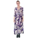 3D Lovely GEO Lines X Button Up Maxi Dress View1