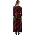 3D Lovely GEO Lines XI Button Up Maxi Dress View2