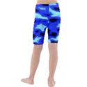 Blue Waves Abstract Series No11 Kids  Mid Length Swim Shorts View2