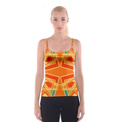 Abstract Pattern Geometric Backgrounds   Spaghetti Strap Top by Eskimos