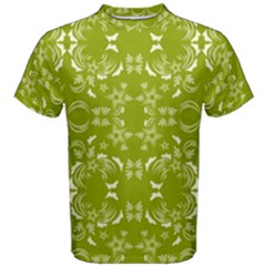 Floral Folk Damask Pattern  Men s Cotton Tee by Eskimos