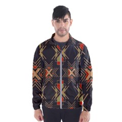 Abstract Geometric Design    Men s Windbreaker by Eskimos