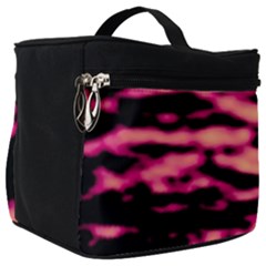 Pink  Waves Abstract Series No2 Make Up Travel Bag (big) by DimitriosArt