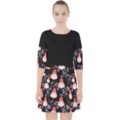 Floral Quarter Sleeve Pocket Dress by Sparkle