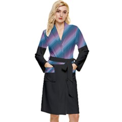 Shadecolors Long Sleeve Velour Robe