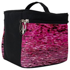 Pink  Waves Flow Series 1 Make Up Travel Bag (big) by DimitriosArt