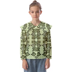 Abstract Pattern Geometric Backgrounds   Kids  Peter Pan Collar Blouse by Eskimos