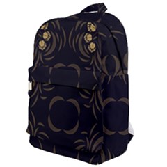 Floral Folk Damask Pattern Fantasy Flowers Floral Geometric Fantasy Classic Backpack by Eskimos