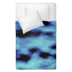 Blue Waves Flow Series 4 Duvet Cover Double Side (single Size) by DimitriosArt