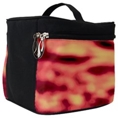 Red Waves Flow Series 4 Make Up Travel Bag (big) by DimitriosArt