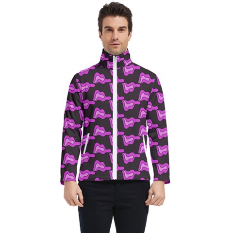 Abstract Waves Men s Bomber Jacket by SychEva