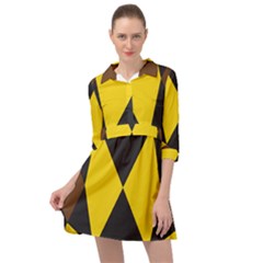 Abstract Pattern Geometric Backgrounds   Mini Skater Shirt Dress by Eskimos