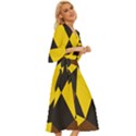 Abstract pattern geometric backgrounds   Midsummer Wrap Dress View3