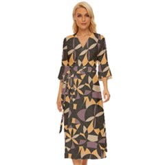 Abstract Pattern Geometric Backgrounds   Midsummer Wrap Dress by Eskimos