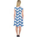 Abstract Waves Capsleeve Midi Dress View2