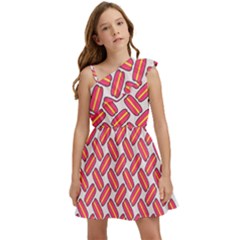 Abstract Cookies Kids  One Shoulder Party Dress by SychEva