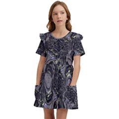 The Pollinator Kids  Frilly Sleeves Pocket Dress by MRNStudios