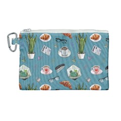 Fashionable Office Supplies Canvas Cosmetic Bag (large) by SychEva