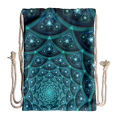 Fractal Drawstring Bag (large) by Sparkle