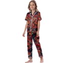 Fractal Kids  Satin Short Sleeve Pajamas Set View1