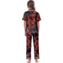 Fractal Kids  Satin Short Sleeve Pajamas Set View2